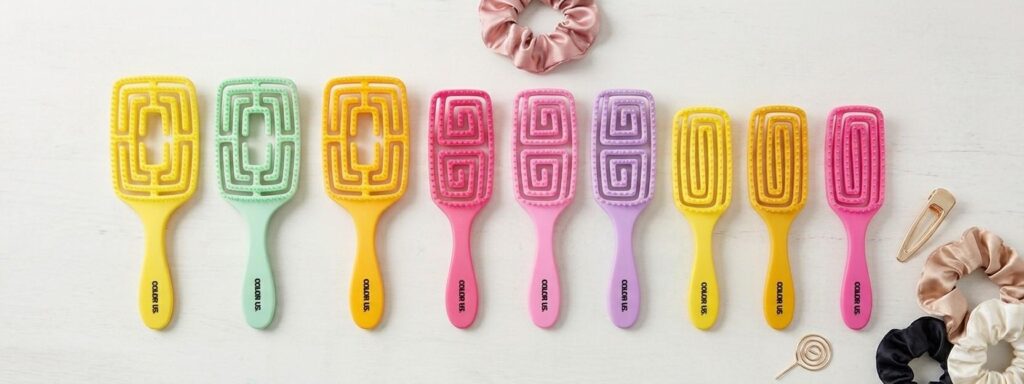 Color Us Brush lõhnavad ja värvilised juukseharjad